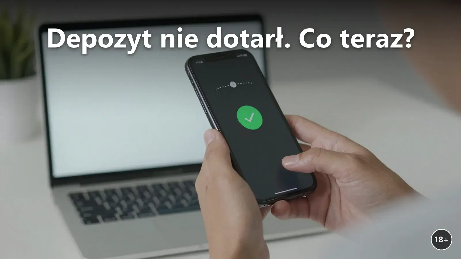 Gracz z potwierdzeniem płatności i pustym saldem w kasynie