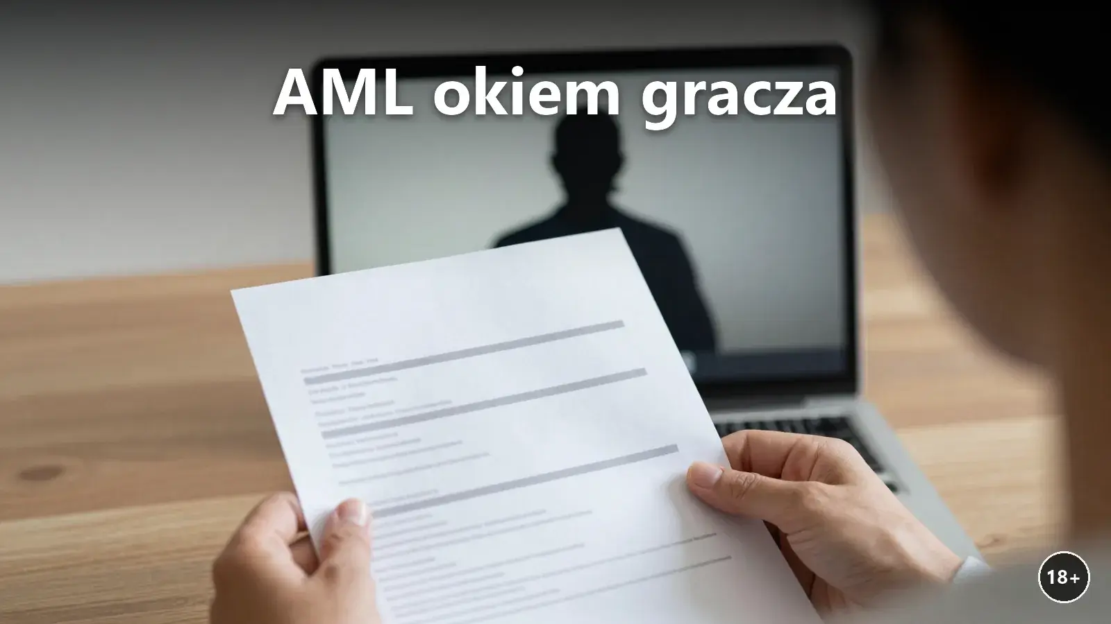 Gracz pokazuje wyciąg bankowy podczas kontroli źródła środków